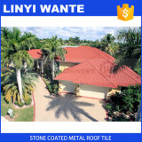 Red Stone Coated Metal Roof Tile for Roofing Material