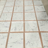 Polished Italy White Marble Floor, Bianco Carrara Marble Subway Tiles