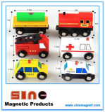 Wooden Magnetic City Traffic Building Block for Educational Toy