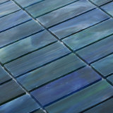 Eco-Friendly Material Blue Kitchen Backsplash Wall Glass Mosaic Tile