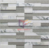 Gery and White Mixed Color Marble Mosaic (CFS1043)