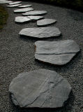 Natural Black Slate Step/Stepping Stone, Flagstone, Outdoor Paving