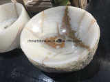 Chinese White Onxy Marble Sink for Bathroom