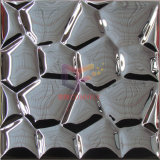 Brown Color Mirror Face Water Cube Shape Metal Mosaic (CFM891)