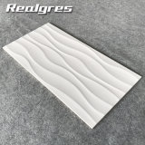 300*600 White Wave Glossy Surface Glazed Ceramic Wall Tile