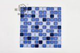 25*25mm Special Pattern with Mixed Blue Ceramic Mosaic Tile for Decoration, Kitchen, Bathroom and Swimming Pool