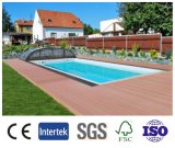 Wood Plastic Composite Outdoor Decking, WPC Decking Floor for Garden/Terrace Decoration 100*25mm China