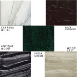 Natural White / Green Marble Floor Tiles for Kitchen / Bathroom Flooring