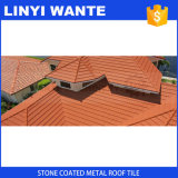 Low-Cost Roofing Material Stone Coated Metal Roof Tile