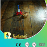 Commercial 12.3mm HDF AC4 Hand Scraped V-Grooved Laminate Flooring