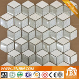 Random White Glass Mosaic and Marble for Wall (M855155)