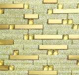 Golden Glass Art Mosaic Wall Tile (VMW3910)