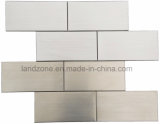 Matt Silver Brick Shape of Stainless Steel Mosaic Tile