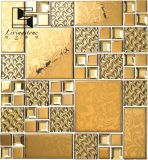 Golden and Silver Steel Mosaic Tile for Hotel