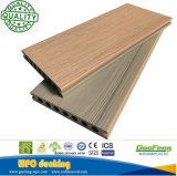 Anti-Slip Easily-Installed Engineered Co-Extrusion WPC Decking Boards with 2 Colors on One Profile