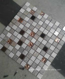 Slate Mixed Glass and Metal Mosaic Tile