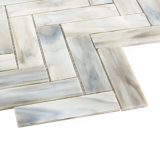 Hand Cutting Grey Floor Tile Supplies Stained Glass Mosaic