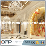 Elegant Cream Marble Plinth/Skirting/Border for Wall/TV Wall/Column Plinth Decoration