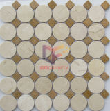 Round and Square Mixed New Marble Mosaic (CFS1009)