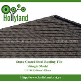 Zinc Aluminium Stone Chips Coated Steel Roof Tile (Shingle Type)