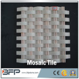 Cheap Price Polished Natural Stone Marble Mosaic Tile on Mesh