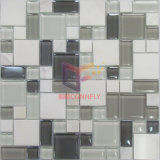 Crystal Coated by Luster Mix White Stone Mosaic (CS165)