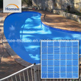 Blue Square Glass Mosaic Swimming Pool Tile