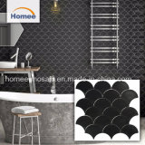 Marble Tiles Fish Scale Mosaic Floor Fan Shaped Marble Mosaic Tile
