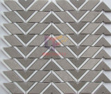 Geometrical Shape Marble Mosaic Tile in Grey Color (CFS1177)