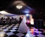 Trendy Hot Wooden Plywood Black and White Birthday Party Dance Floor