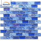 Beautiful waterproof Outdoor Swimming Pool Glass Brick Tile Mosaic