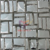 Silver Color Titanium Glass Mosaic Tile (CSJ153)