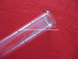 Clear Quartz Glass Tube with Flange