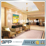 Light Grey Net 10mm Thick Marble Tile for Interior Decoration with DIY Installation