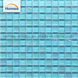 300X300 Sheet Size Mosaic Blue Wave Glass Tile for Swimming Pool Tiles