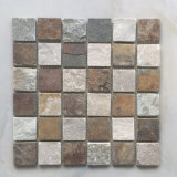 Multicolor Slate Mosaic Natural Stone Mesh Tile (SMC-SMP118)