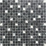 European Style Black and White Crystal Glass Mosaic Tile