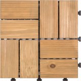 DIY Pattern Wooden Outdoor Decking Tile for Balcony