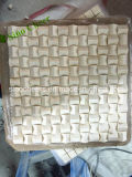 Beige Marble Mosaic Square Pattern