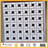 White/Black Marble Kitchen/Bathroom Mosaics for Floor and Wall