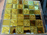 Gold Diamond Glass Mosaic for Wall Tile, Diamond Mosaic Tile Mirror Mosaic (HD087)
