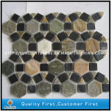 Natural Colorful Slate Mosaic Tile for Walling and Flooring