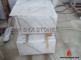 Chinese White Marble Polished Tile with Brown Vein