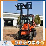 3m Lifting New 4X4 All Rough Terrain Forklift with Bricks Clamp