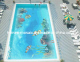 Blue Pattern Swimming Pool Glass Mosaic Tile Ceramic Pool Tile