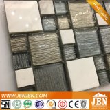 Stone, Ceramic Mix Cold Spray Glass Mosaic for Bathroom Kitchen (M855123)