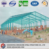 Steel Structure Warehouse with Brick Wall in Africa