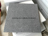 Padang Dark G654 Granite Flamed Tile for Outdoor Pavement