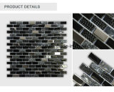 Crystal Wall Tile Glass Strip Mixed Natural Stone Mosaic Glass Tile
