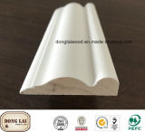 Decorative Interior White Gesso Coated Baseboard Moulding